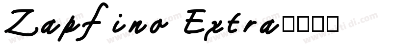 Zapfino Extra字体转换
